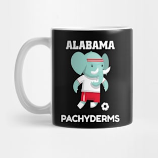 ⚽ Alabama Football, Elephant Kicks the Ball, Imaginary Team Spirit Mug